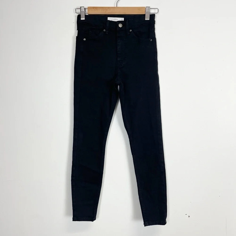 Topshop Jeans Women Size 24 Black Jamie Jeans